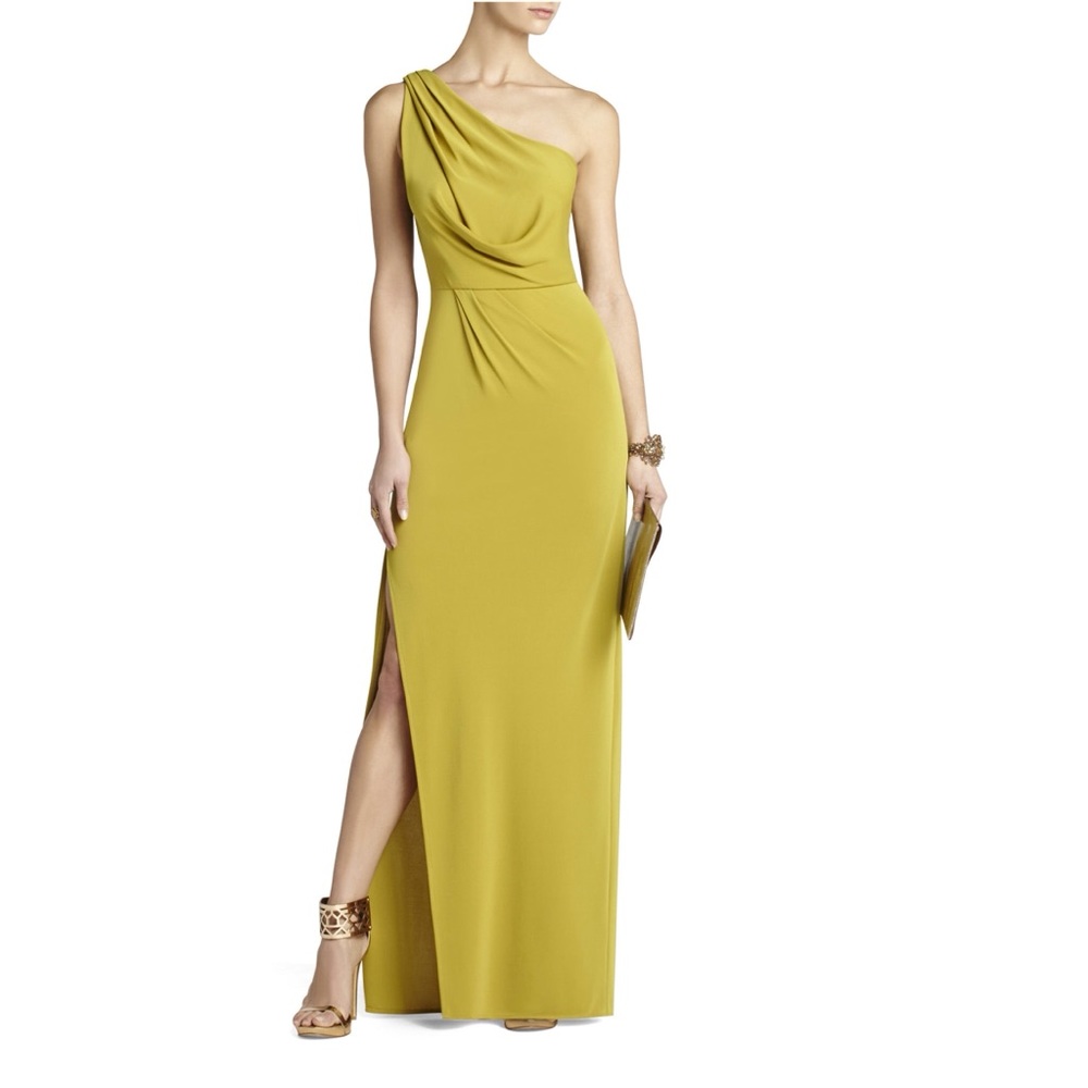 BCBGMaxAzria Snejana One-Shoulder Evening Gown - Picture 1 of 3